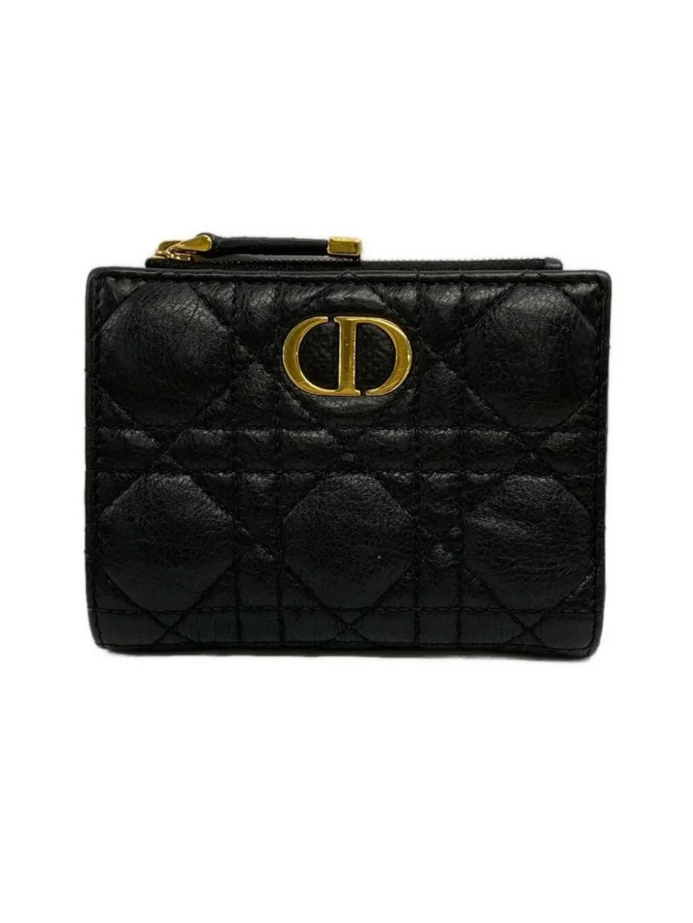 Dior Bifold Wallet Lucaro Black Leather